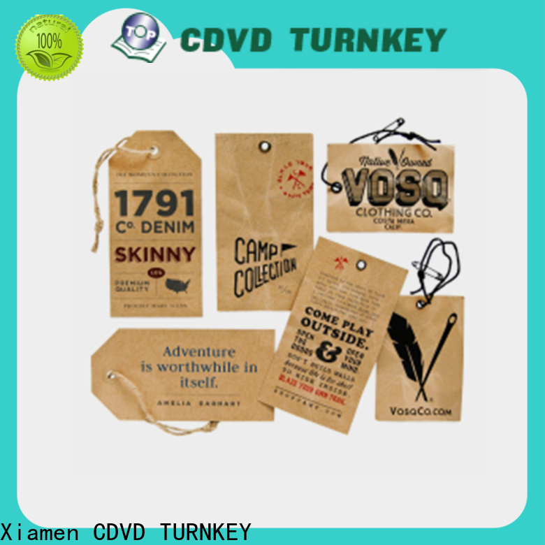 TURNKEY New custom printed hang tags Suppliers for apartment