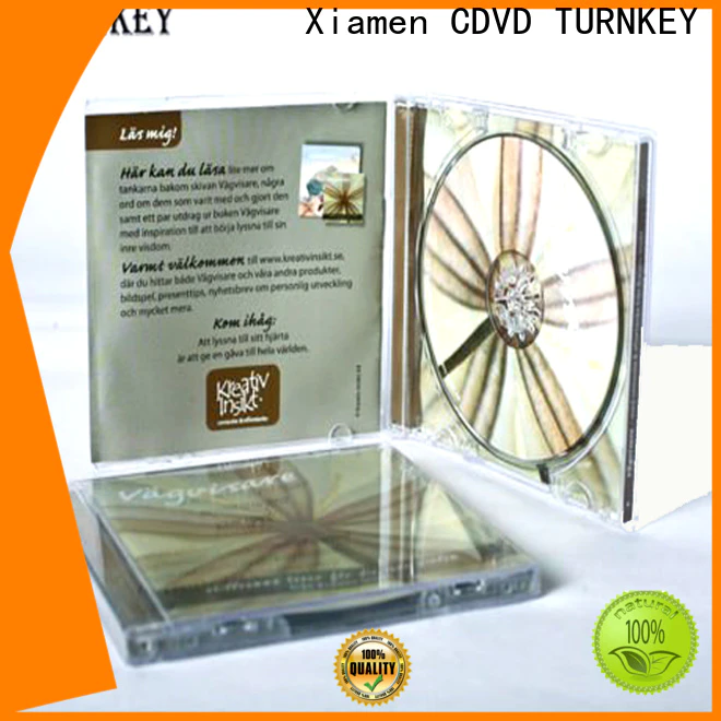 TURNKEY packed slim cd case packaging manufacturers for tower