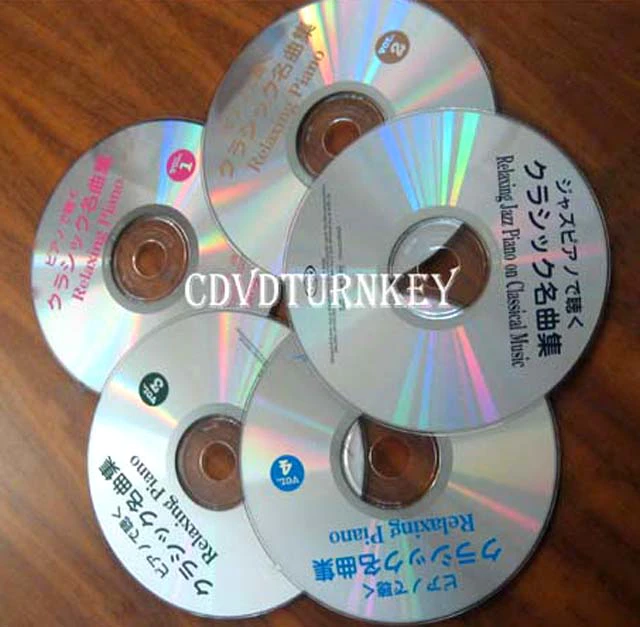 12cm and 8cm CD/DVD disc mass produce by pressing from replication machine