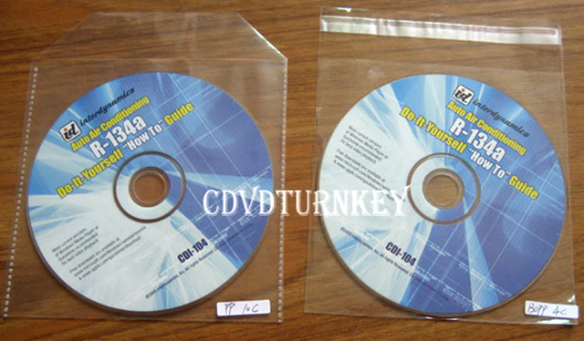 CD DVD in Bopp 3c sleeve packaging