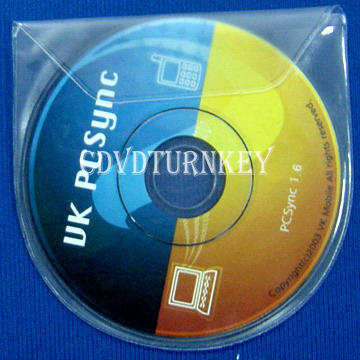 mini cd dvd in mini plastic sleeve