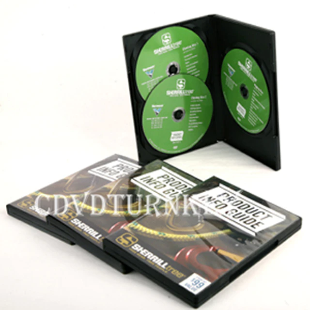3pcs dvd in 14mm dvd case packaging