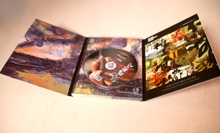 6 panel two sides printing dvd digipak with one disc
