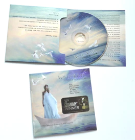 cd in 4panel cardboard for piano album packaging