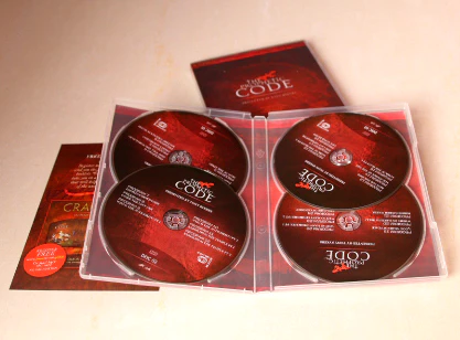 4 pcs dvd in 14mm clear dvd case packaging