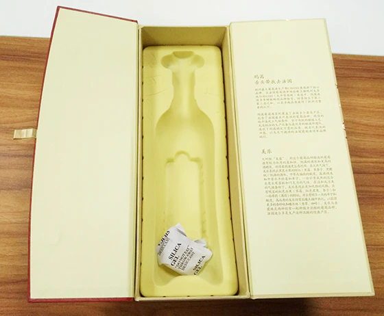 White Flocking Blister Wine Box Be Open From Two Side