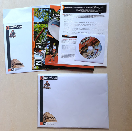 Equipment Advertising price list folder with books in envelope mailing packaging Factory