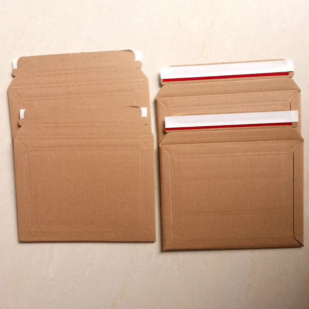 Bronze or white E/F flute board corrugated business envelopes