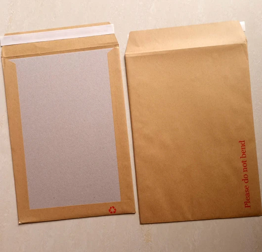 1000mic grey board faced with 120gsm kraft paper Boardback envelopes