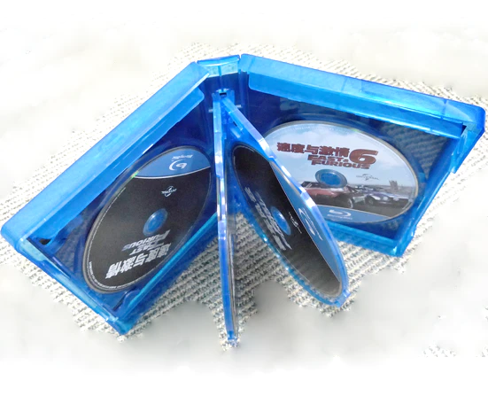 Blu-ray in plastic bluray case packaging