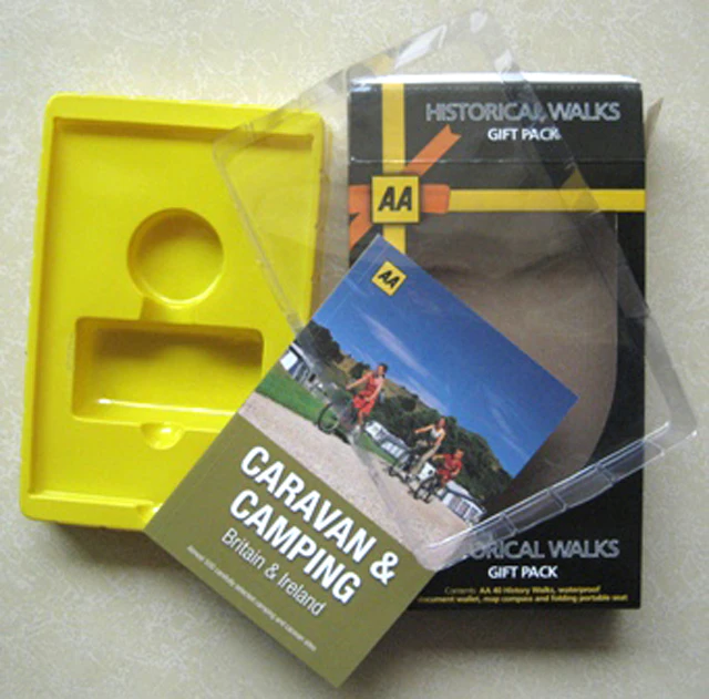 Custom pvc blister inner supports with clear window design color printed cardboard packaging box