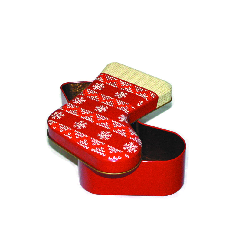 Shoe-shaped tin box