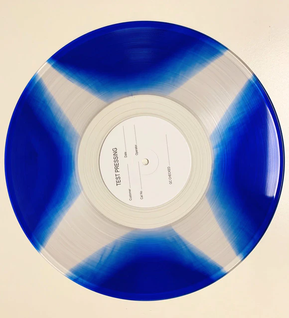 Translucent color record or splater record (translucent color base) or Gold/Silver record