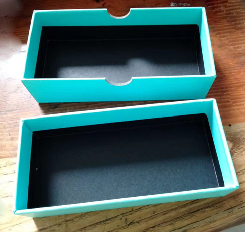 Oem wedding favor party jewelry lid and bottom two parts Flat-pack color cardboard box