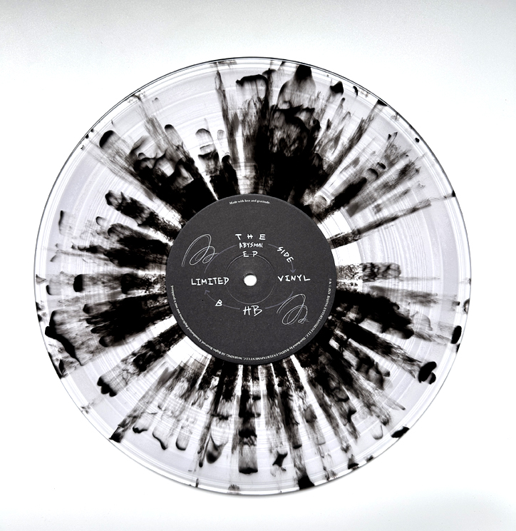 black splatter record (translucent color base) 12 inch Vinyl Record pressing