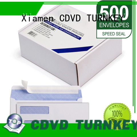 TURNKEY 350g envelope with windows services for hotel