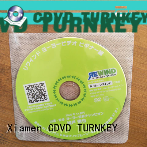 TURNKEY high-quality dvd plastic sleeves factory sale for plant