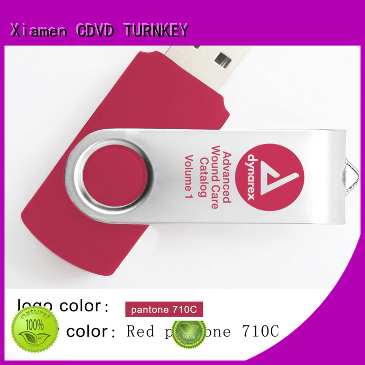 TURNKEY plastic pendrive for business for hotel