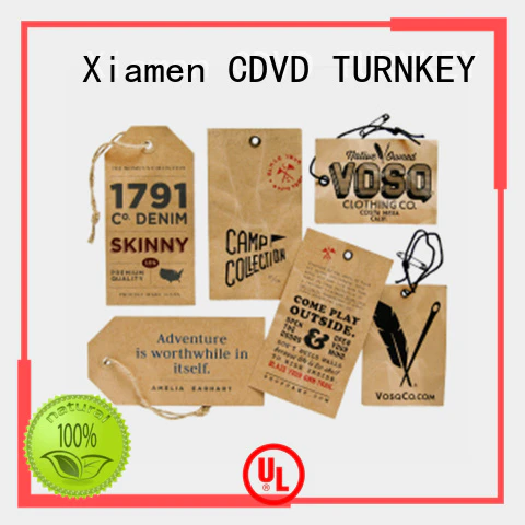 TURNKEY simple custom printed hang tags directly sale for guesthouse